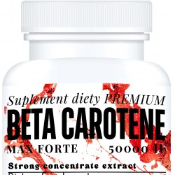 BETA CAROTENE 50000 IU FORTE MAX silny ekstrakt suplement diety 60 kapsułek