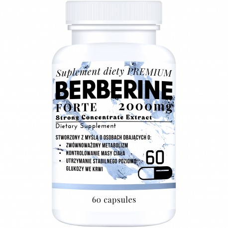 Berberyna 2000mg suplement diety 60 kapsułek